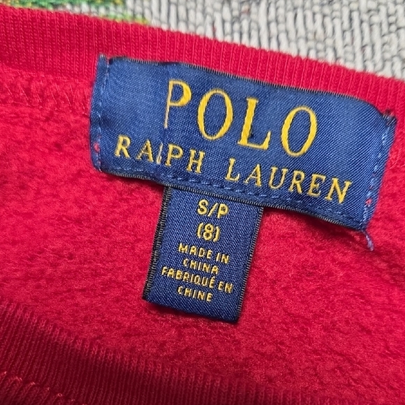 Ralph Lauren Festive Red Sweater with Bear - Picture 4 of 4